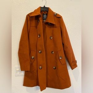 COPY - Extra warm, burnt orange pea coat
